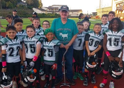 Group photo with the children